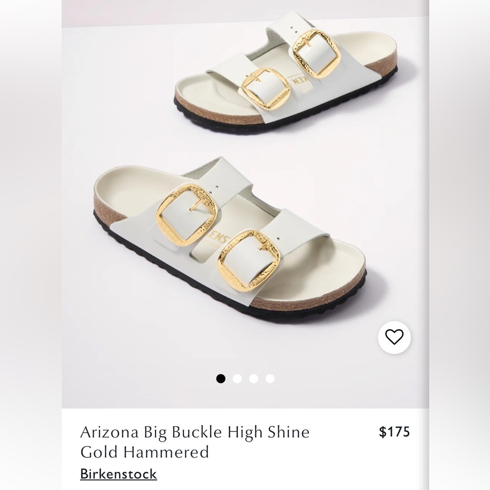 NWOT Arizona Big Buckle High Shine Gold Hammered
Birkenstock